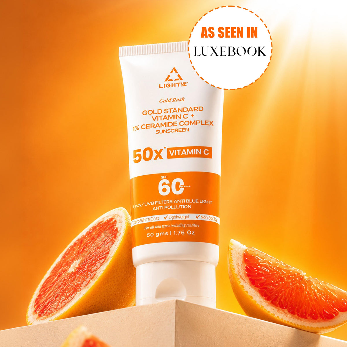 sun lipid vitamin c SunLipid Liposomal - Naturally Flavored 30 Packets (5ml Each) - Boost Immunity & Absorption Vitamin C Sunscreen SPF 60