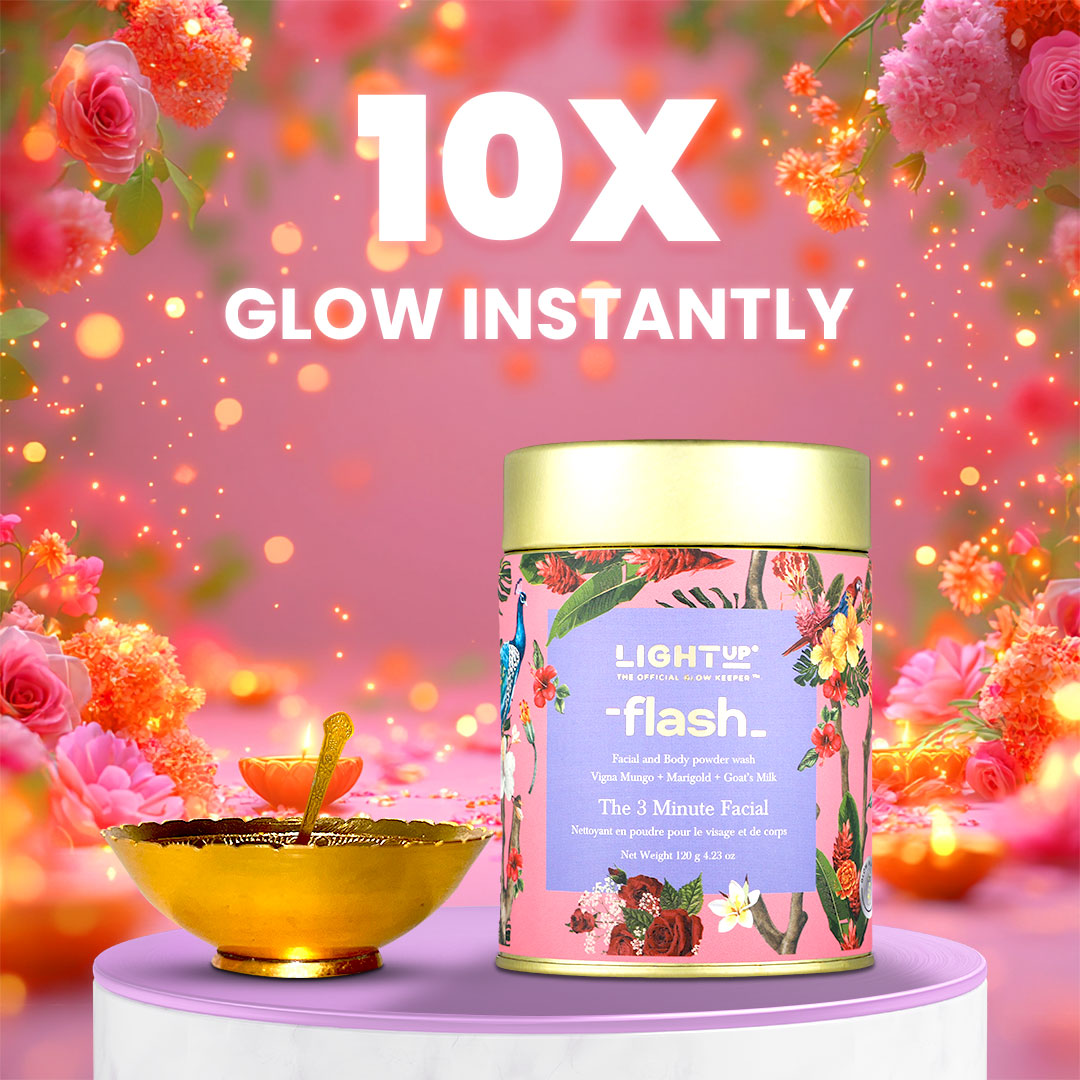 3 Minute Festive Glow Set : Brightening & De-tan Face & Body Ubtan (with Bowl & Spoon)