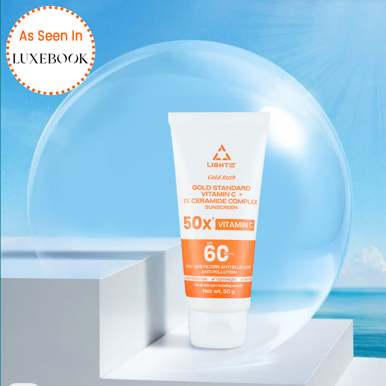 Bright & Protected Combo (Vitamin C SPF60 Sunscreen + Glow Face Cream)