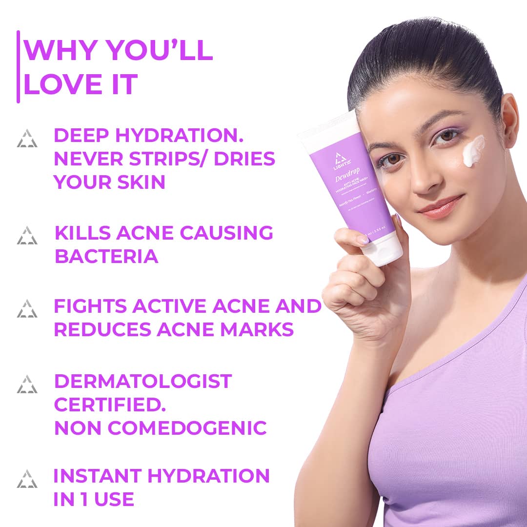features of dewdrop anti pimples face wash