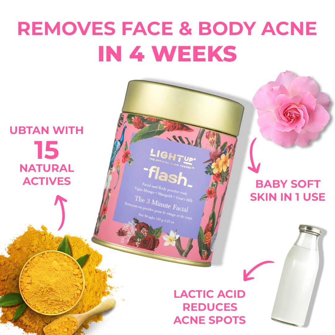 Features of flash ubtan powder face wash